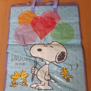 スヌーピー(SNOOPY)のスヌーピー　風船　エコバッグ　ファスナー付き(エコバッグ)