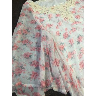 ギャルフィット(GAL FIT)の花柄シフォンチュニック❤︎(チュニック)