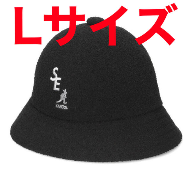 ＊24時間以内発送 完売品 新品 黒色 L Kangol Bermuda Hat
