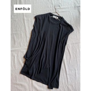 エンフォルド(ENFOLD)のENFOLD エンフォルド  ノースリーブ アシンメトリー カットソー(カットソー(半袖/袖なし))