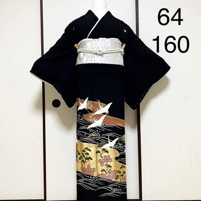 桜舞う季節 黒留袖 作家物:繍逸 駒刺繍 鶴 mop1956 - 通販 - www