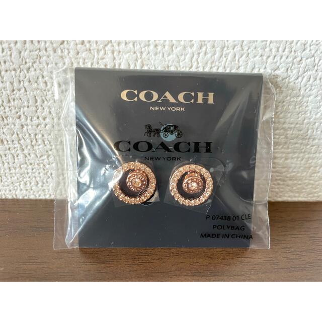 COACH(コーチ)の新品 コーチ ピアス レディース F68009 RGD ローズゴールド 2Way レディースのアクセサリー(ピアス)の商品写真