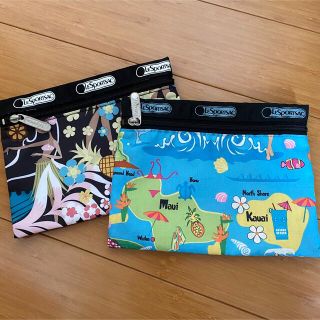 レスポートサック(LeSportsac)の限定！レスポートサック ハワイ柄 ポーチ 2点セット(ポーチ)