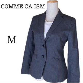 コムサイズム(COMME CA ISM)のCOMME CA ISM  テーラードジャケット　Ｍ　グレー(テーラードジャケット)