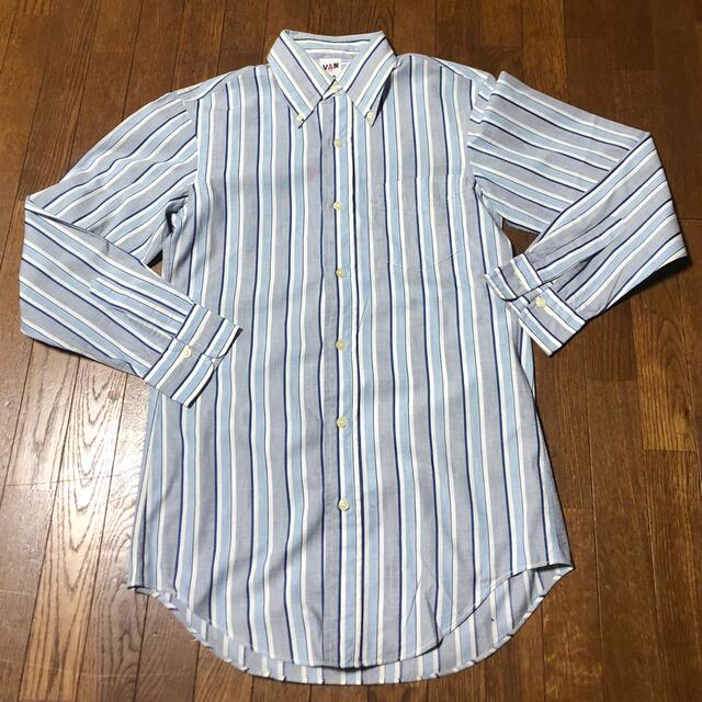 VAN Jacket(ヴァンヂャケット)の美品　７０年代ビンテージ　VAN マルチストライプ　ボタンダウンシャツ メンズのトップス(シャツ)の商品写真