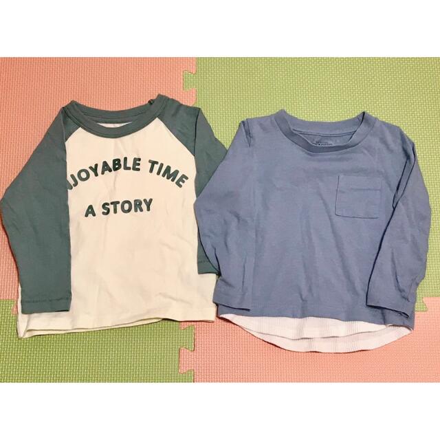 西松屋(ニシマツヤ)のロングTシャツ　90 キッズ/ベビー/マタニティのキッズ服男の子用(90cm~)(Tシャツ/カットソー)の商品写真