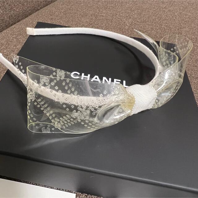 CHANEL シャネル カチューシャ ホワイト リボン 箱付き 2