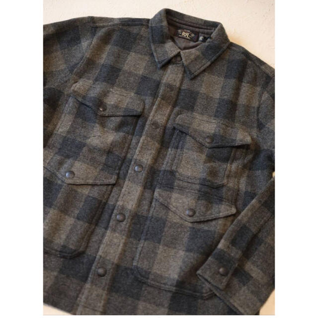 RRL - 新品*RRL*プラッド ウール ワークシャツ セーター*M* ダブル