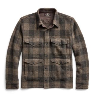 ダブルアールエル(RRL)の新品*RRL*プラッド ウール ワークシャツ セーター*M*　ダブルアールエル(シャツ)