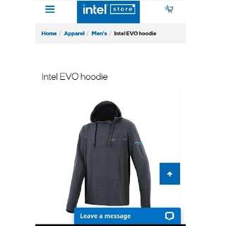 インテル Evo フード付きパーカー