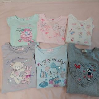 メゾピアノ(mezzo piano)のセール！*メゾピアノ130ニットプランナー☆長袖Tシャツまとめ売り☆6着セット(Tシャツ/カットソー)