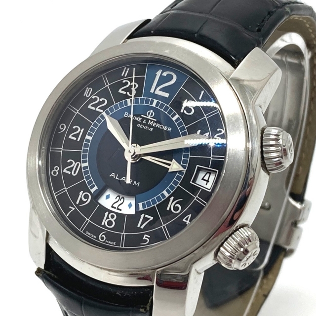 配送員設置 BAUME&MERCIER メンズ腕時計 自動巻き アラーム ケー