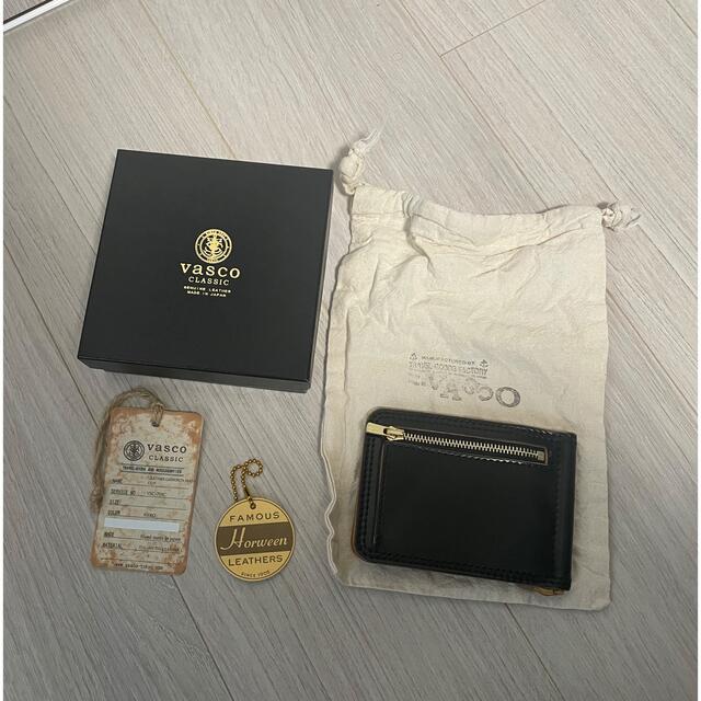 完売】 vasco ヴァスコ シェルコードバン マネークリップ 財布 メンズ