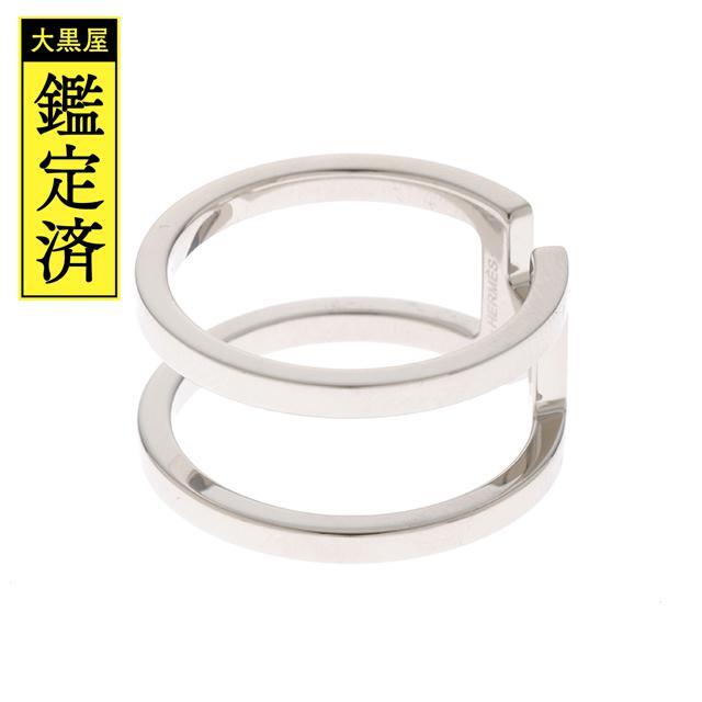 HERMES エルメス Hロンド スカーフリング シルバーパラジウム【473】 HERMES エルメス Hロンド スカーフリング シルバーパラジウム【473】