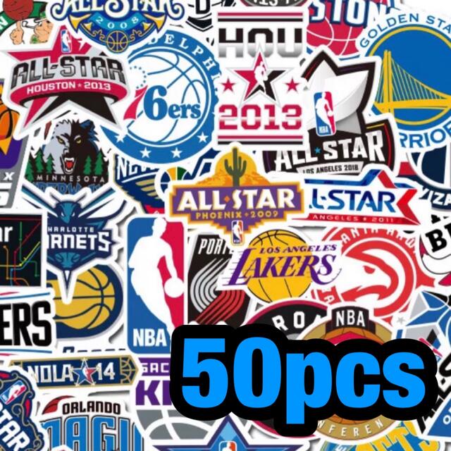NBA ステッカー 50枚セット シール バスケットボール の通販 by NBA ステッカー 50枚セット シール バスケットボール の通販 by