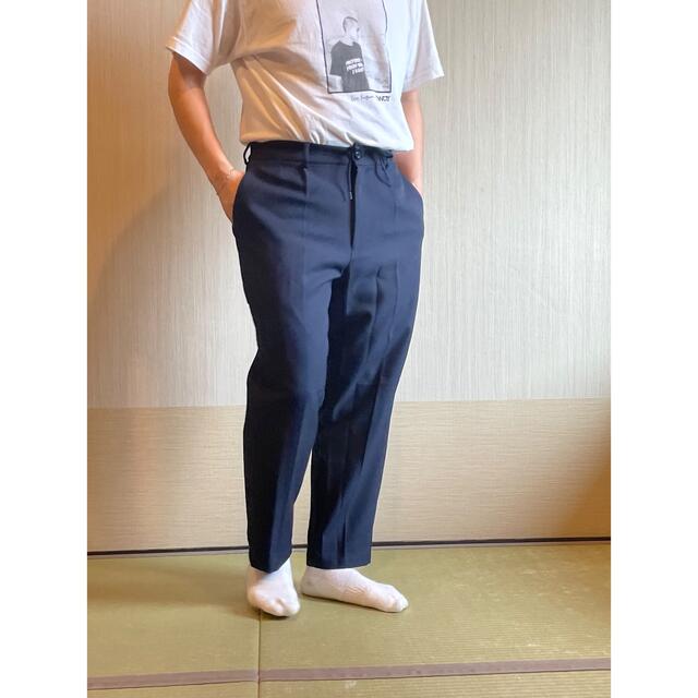 GU - 新品 GU 2枚セット ストレート パンツ スラックス ネイビー