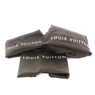 ルイヴィトン(LOUIS VUITTON)のルイヴィトン LOUIS VUITTON ガーメント 収納袋 3点セット 茶(押し入れ収納/ハンガー)