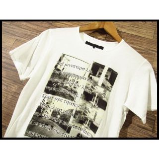 オーレット(OURET)のOURET オーレット フォト プリント 半袖 クルーネック Tシャツ 白 1(Tシャツ/カットソー(半袖/袖なし))