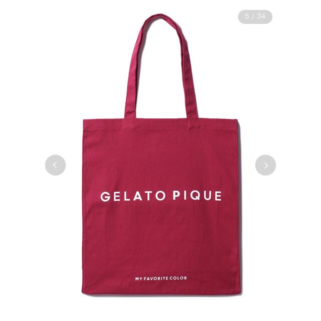 gelato pique(ジェラートピケ)のジェラートピケ　トートバッグ　赤 レディースのバッグ(トートバッグ)の商品写真