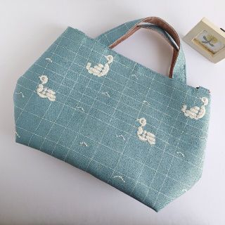 ミナペルホネン(mina perhonen)のワケあり　新柄　ミナペルホネン　lake bird　2wayパニーニ風ショルダー(バッグ)