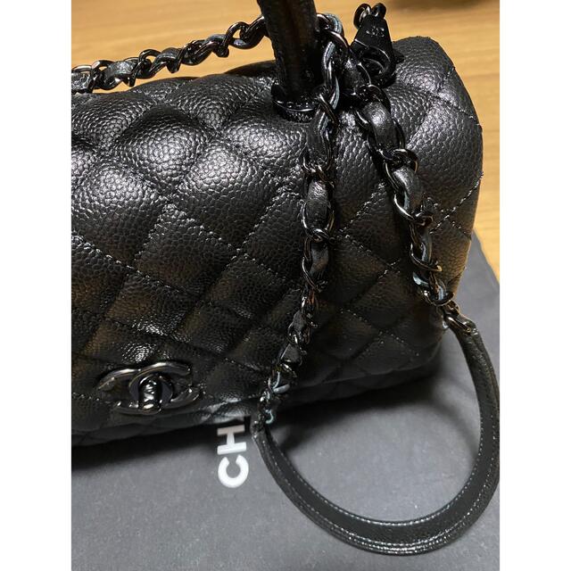 CHANEL(シャネル)のhana様専用①CHANEL シャネル　ココハンドル　ソーブラック　正規品 レディースのバッグ(ショルダーバッグ)の商品写真