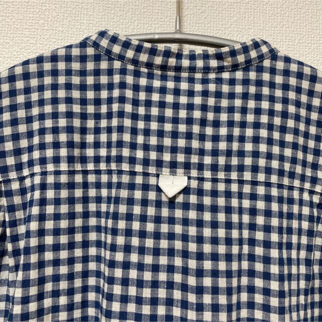 MARGARET HOWELL(マーガレットハウエル)のMARGARET HOWELL リネンギンガムチェックシャツ レディースのトップス(シャツ/ブラウス(半袖/袖なし))の商品写真