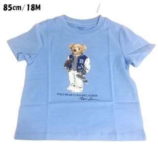 ラルフローレン(Ralph Lauren)のポロベアフットボールベアコットンTシャツ／18M(85cm)(Ｔシャツ)