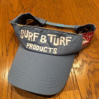 surf＆turf     サンバイザー　ブルー　(サンバイザー)