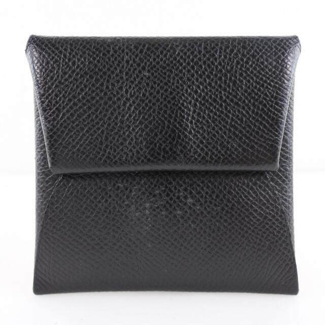 Hermes(エルメス)の【HERMES】エルメス バスティア ヴォーエプソン 黒 D ユニセックス コインケース レディースのファッション小物(コインケース)の商品写真