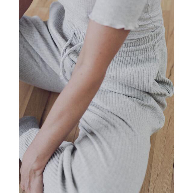 EDIT.FOR LULU(エディットフォールル)のbaserange sweat rib pants gray melange レディースのパンツ(カジュアルパンツ)の商品写真