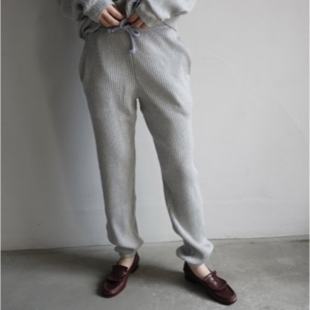 EDIT.FOR LULU(エディットフォールル)のbaserange sweat rib pants gray melange レディースのパンツ(カジュアルパンツ)の商品写真