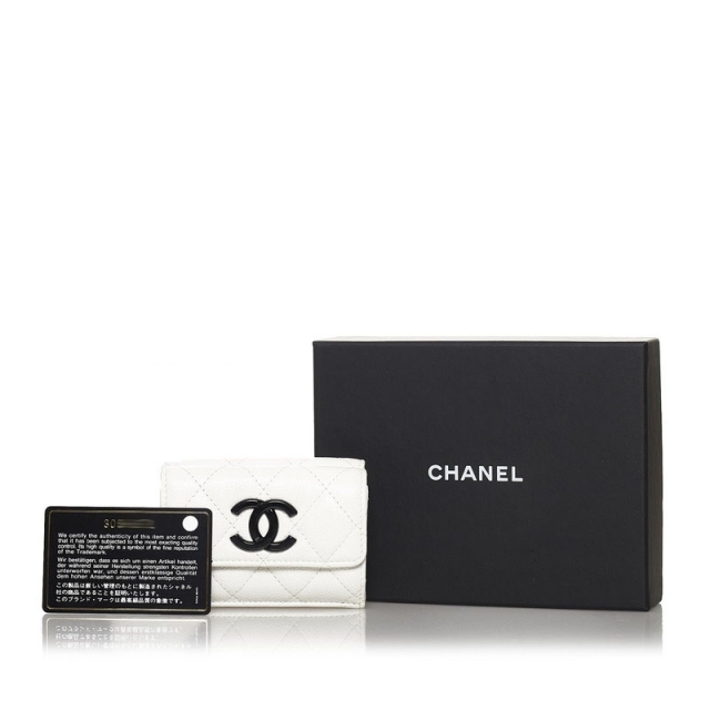 CHANEL(シャネル)のシャネル マトラッセ ココマーク 三つ折り財布 キャビアスキン レディース CHANEL 【201-54236】 レディースのファッション小物(財布)の商品写真