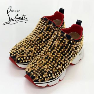 クリスチャンルブタン(Christian Louboutin)の3965 クリスチャンルブタン スパイク レオパード スニーカー マルチカラー(スニーカー)