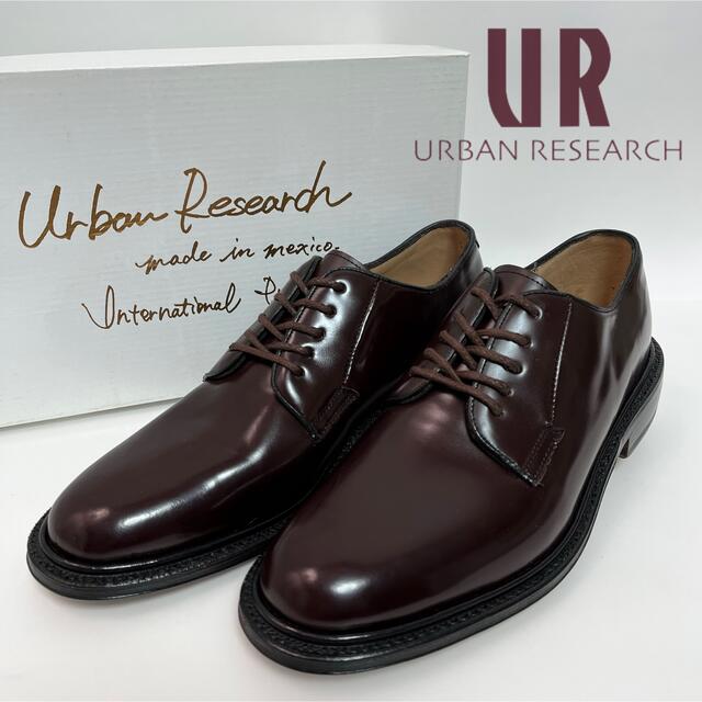 URBAN RESEARCH  プレーントゥ　オールレザー　ドレスシューズ　7D