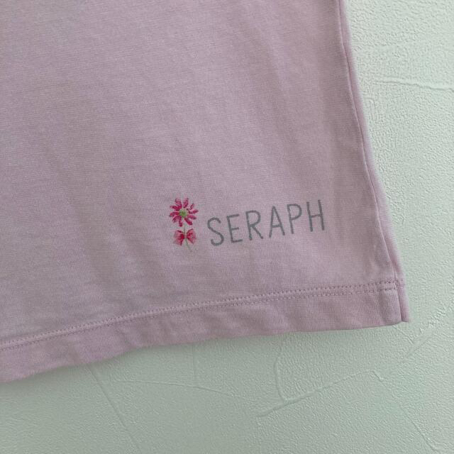 Seraph(セラフ)のセラフ Tシャツ　100cm   2点　ピンク、ミントグリーン キッズ/ベビー/マタニティのキッズ服女の子用(90cm~)(Tシャツ/カットソー)の商品写真