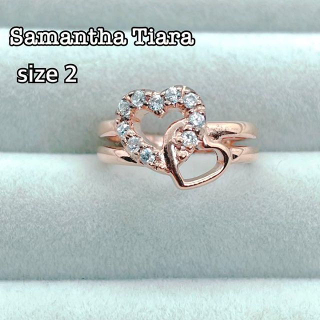 Samantha Tiara(サマンサティアラ)のサマンサティアラ　ピンキーリング　2号　シルバー　ピンクゴールド レディースのアクセサリー(リング(指輪))の商品写真