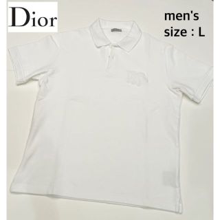 クリスチャンディオール(Christian Dior)の【美品】Christian Dior＊メンズポロシャツ・サイズL(ポロシャツ)