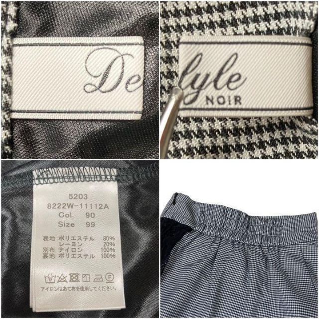 Delyle NOIR(デイライルノアール)の【人気◎】　デイライルノアール　とろみ　レースラップスカート　巻きスカ  千鳥柄 レディースのスカート(ロングスカート)の商品写真