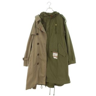 ミハラヤスヒロ(MIHARAYASUHIRO)のミハラヤスヒロ 21AW Single Draped M51 A07CT041 再構築モッズコート メンズ 46(その他)