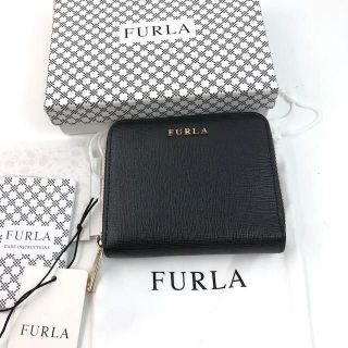 フルラ(Furla)のFURLA フルラ 二つ折り財布 レザー ブラック 小物 レディース ブランド(財布)