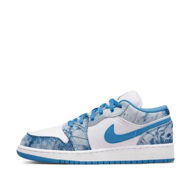 Nike GS Air Jordan 1 Low Washed Denim