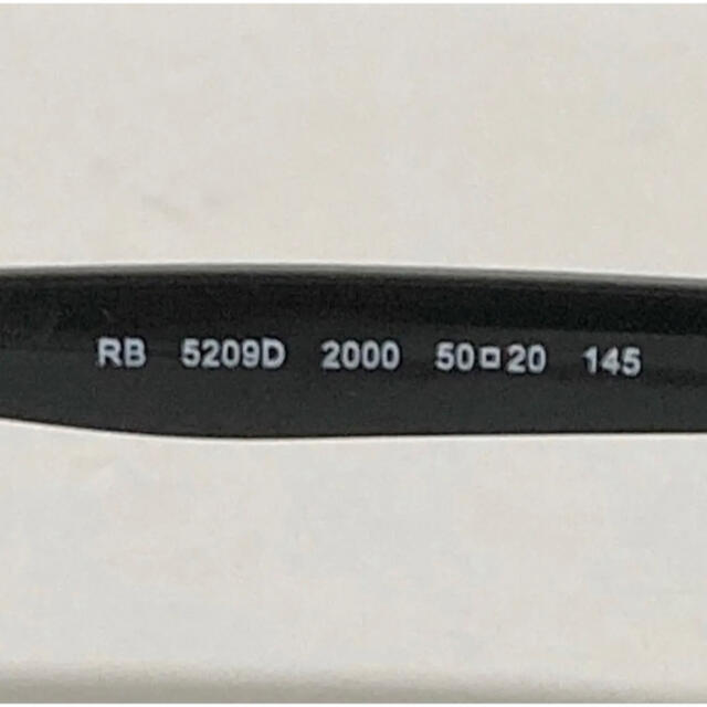 【人気】Ray-Ban　レイバン　伊達メガネ　オーバル　RB5209D 2000 8
