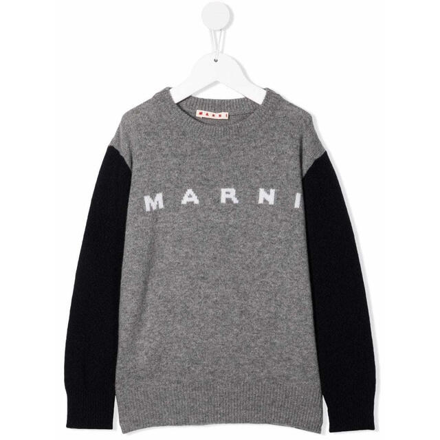 好評豊富な Marni - 新品 MARNI マルニ バイカラー ロゴ ニット