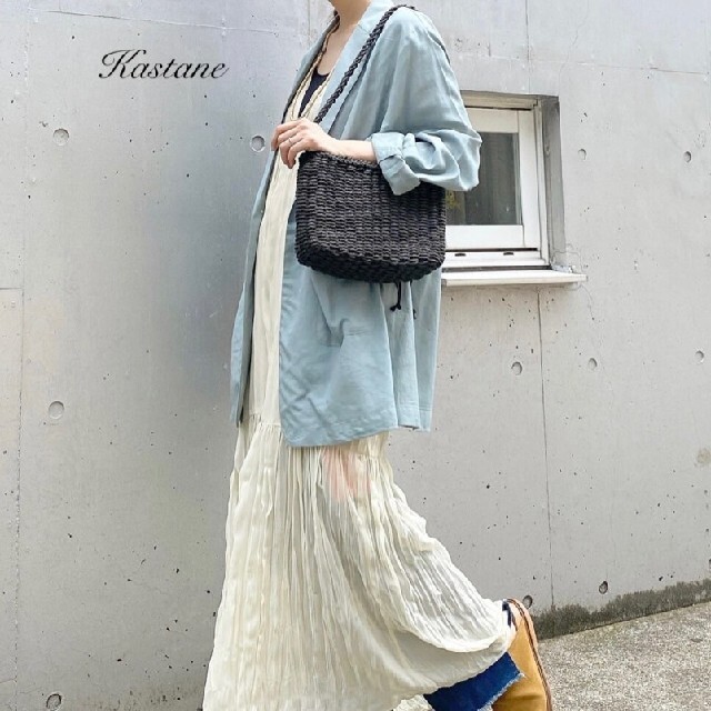 Kastane(カスタネ)の新品 Kastane リネンボイルBIGジャケット レディースのジャケット/アウター(テーラードジャケット)の商品写真