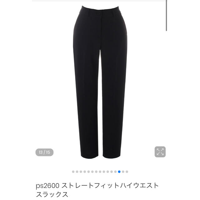 🖤様専用　ストレートフィットハイウエストスラックス レディースのパンツ(クロップドパンツ)の商品写真