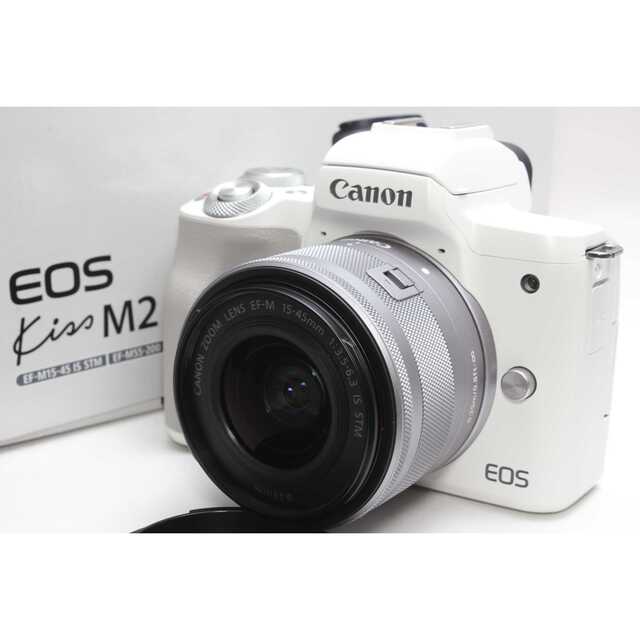 ❤️超人気最新モデル❤️Canon EOS Kiss M2 ホワイト