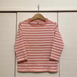 ユニクロ(UNIQLO)のユニクロ・ボーダーカットソー100cm(Tシャツ/カットソー)