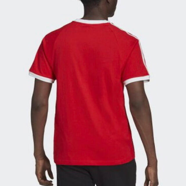 adidas(アディダス)の新品★アディダス 3ストライプ 半袖Tシャツ レッド/S メンズのトップス(Tシャツ/カットソー(半袖/袖なし))の商品写真