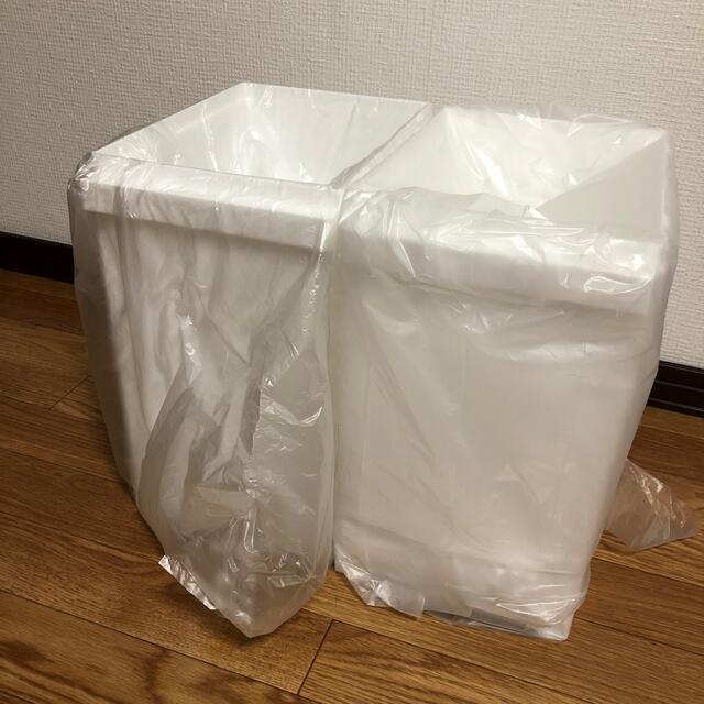 ゴミ箱　スリム　蓋付き　20L 2段　幅20.5cm奥行29.5cm インテリア/住まい/日用品のインテリア小物(ごみ箱)の商品写真