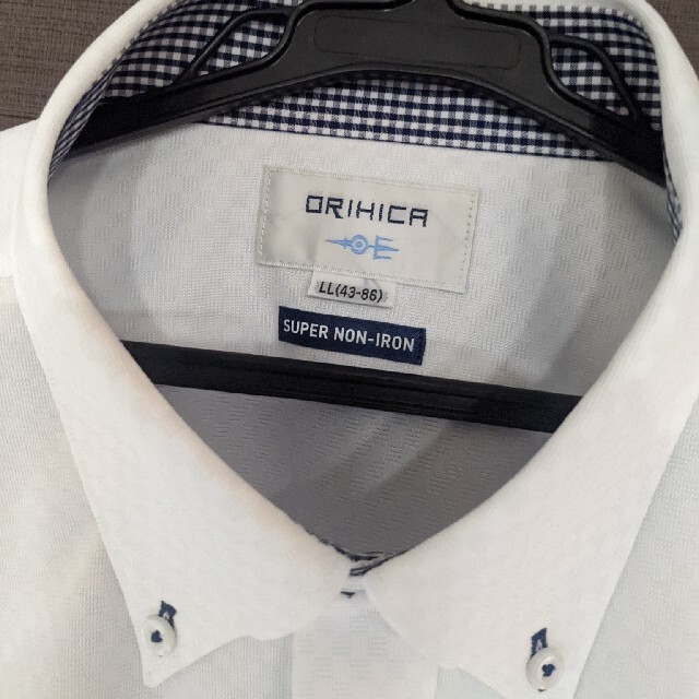 ORIHICA(オリヒカ)の試着のみ　ORIHICA　オリヒカ　スーパーノーアイロン　長袖ワイシャツ　LL メンズのトップス(シャツ)の商品写真